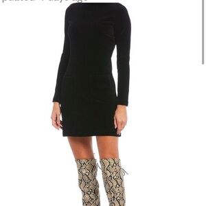 Gianni Bini Black Long Sleeve Dress with Pockets